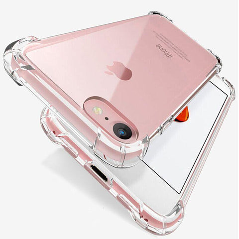 Image of Luxury Shockproof Silicone Phone Case For iPhone 7 8 6 6S Plus 7 Plus 8 Plus XS Max XR 11 Case Transparent Protection Back Cover