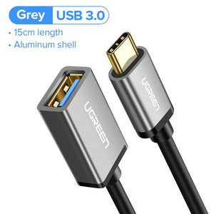 Ugreen USB C to USB Adapter Type C OTG Cable USB C Male to USB 3.0 A Female Cable Adapter for MacBook Pro Samsung S9 USB-C OTG