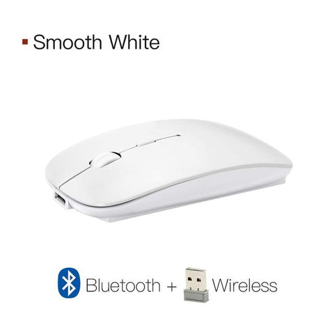 Image of Wireless Mouse Computer Bluetooth Mouse Silent PC Mause Rechargeable Ergonomic Mouse 2.4Ghz USB Optical Mice For Laptop PC